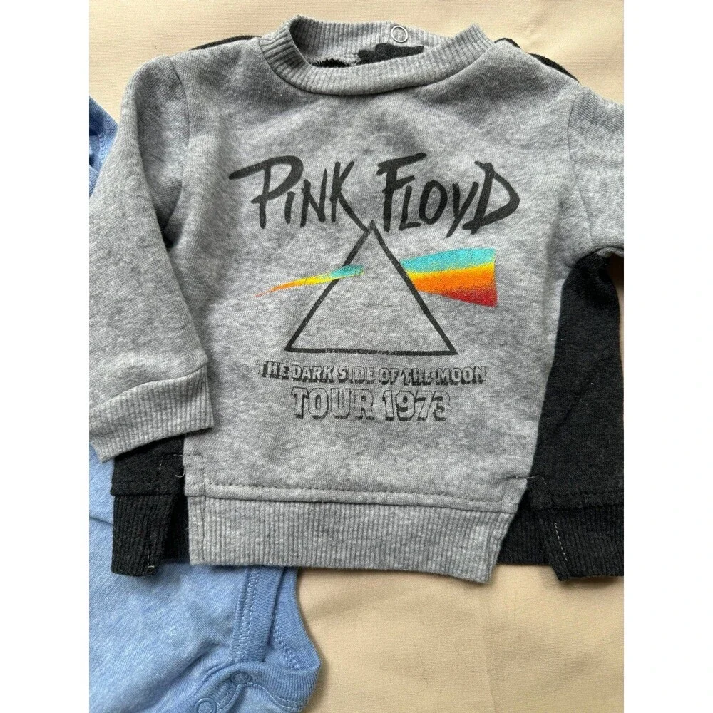 Pink‎ Floyd onesie and sweatshirt 3 months